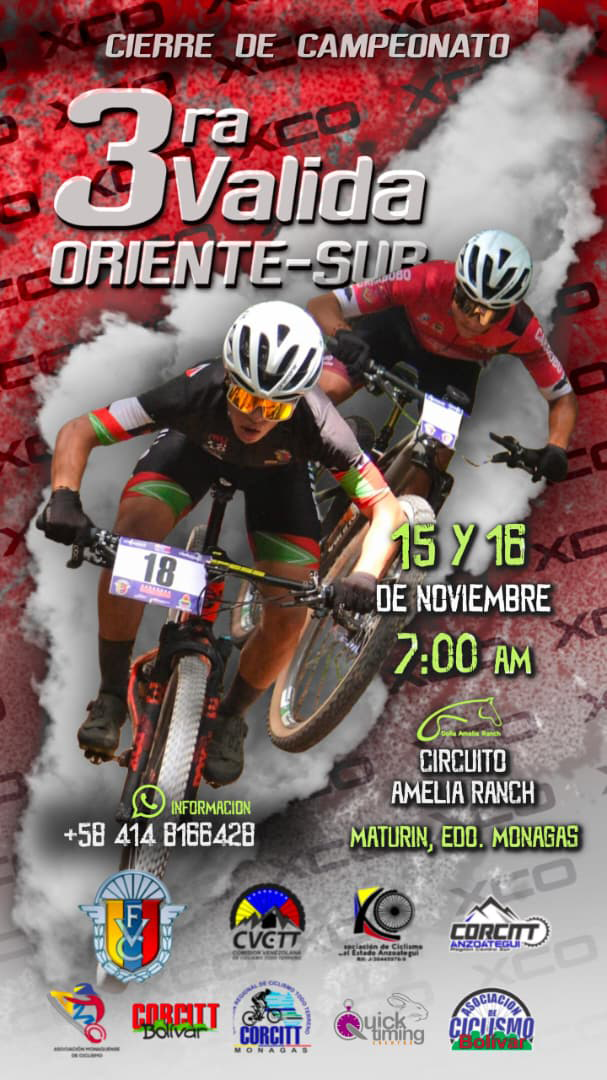 3ra Válida Oriente Sur 15 y 16 de noviembre